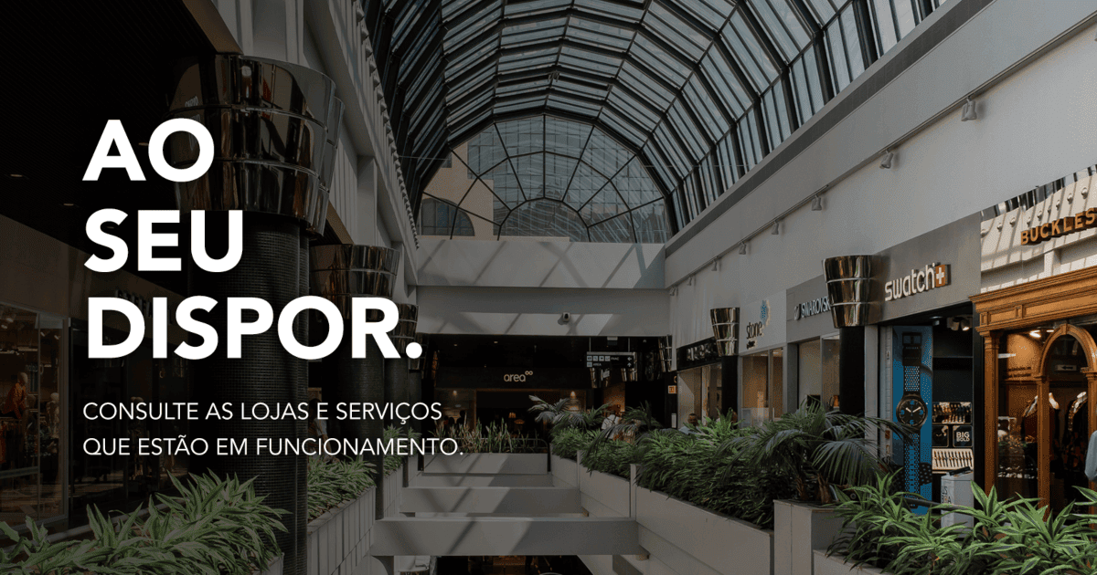 Ao seu dispor lojas/serviços Amoreiras Shopping Center