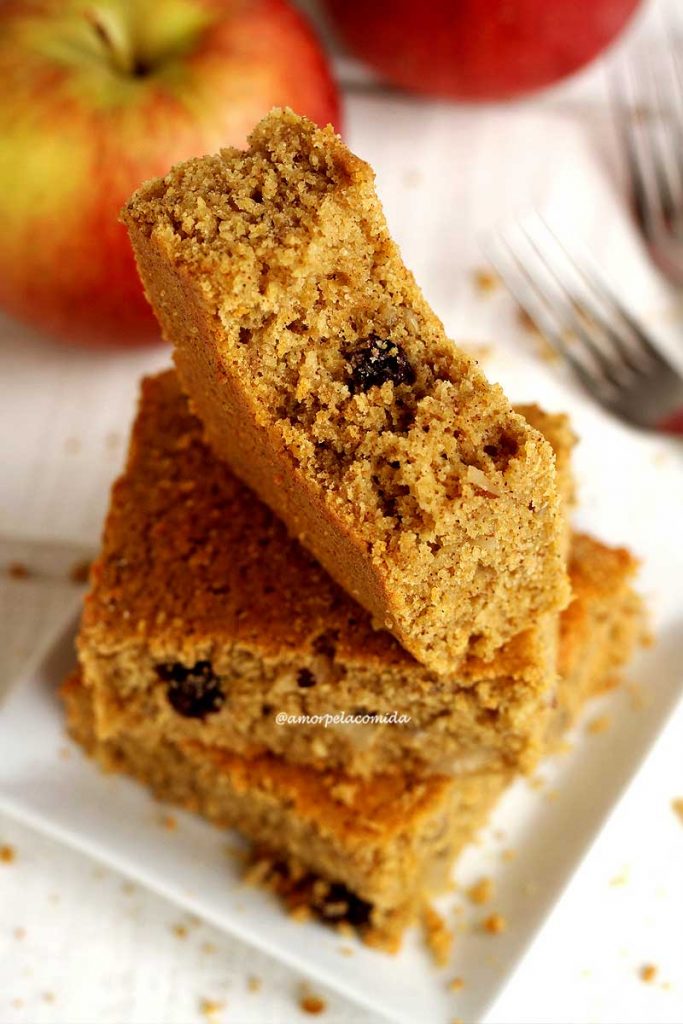 BOLO INTEGRAL DE MAÇÃ COM CANELA E AVEIA FOFINHO Receitas saudáveis