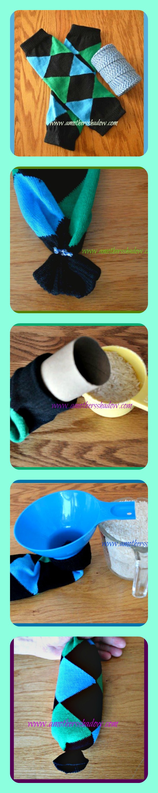 EASY DIY NOSew and Sew Rice Microwave Heating Bags Spizeo