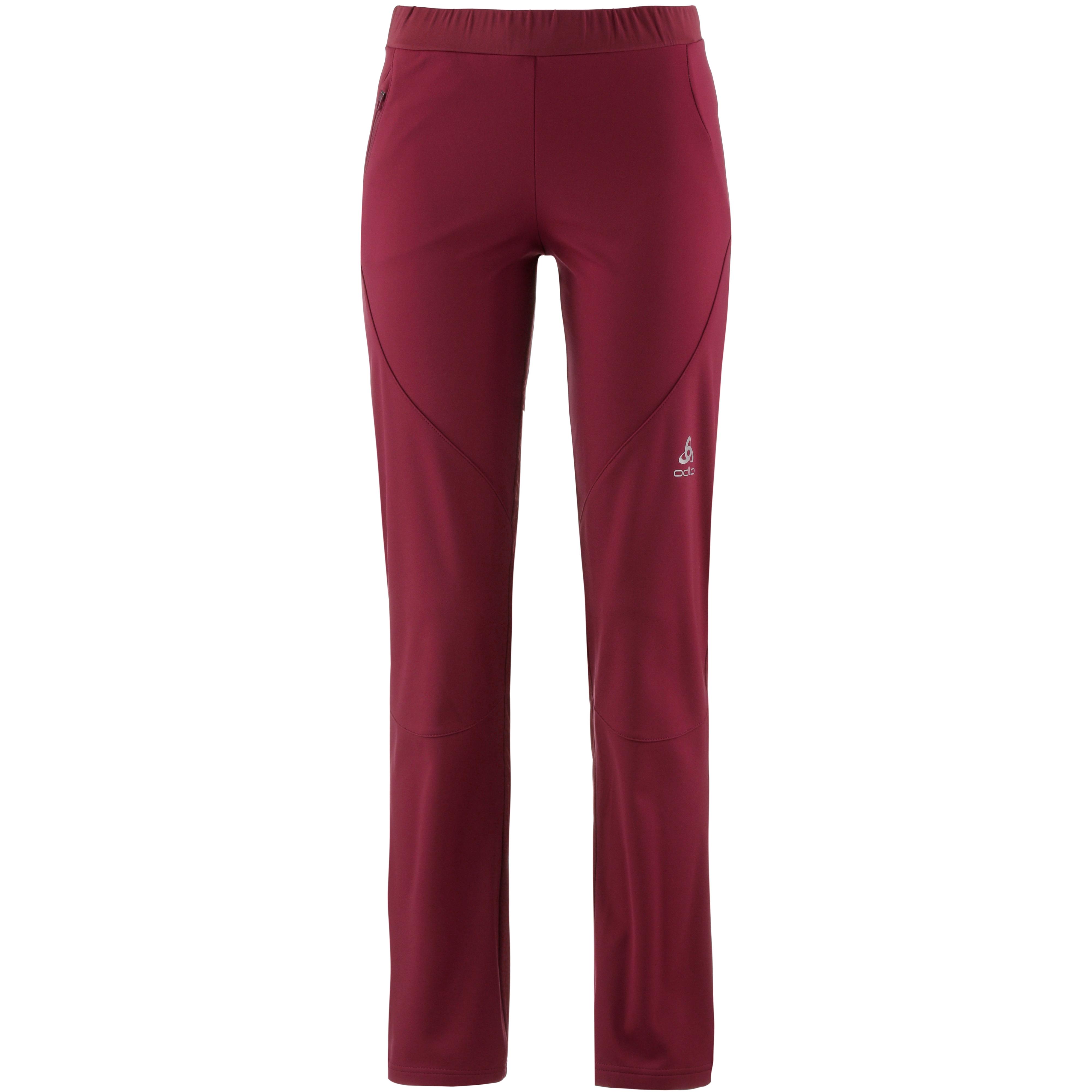 Odlo Elment Warm Langlaufhose Damen rumba red im Online Shop von