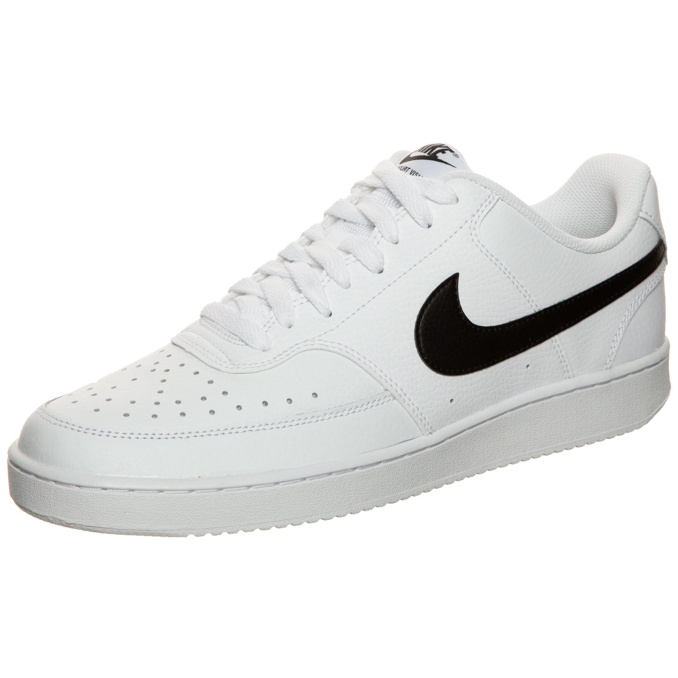 Nike Court Vision Low Sneaker Herren weiß / schwarz im Online Shop von