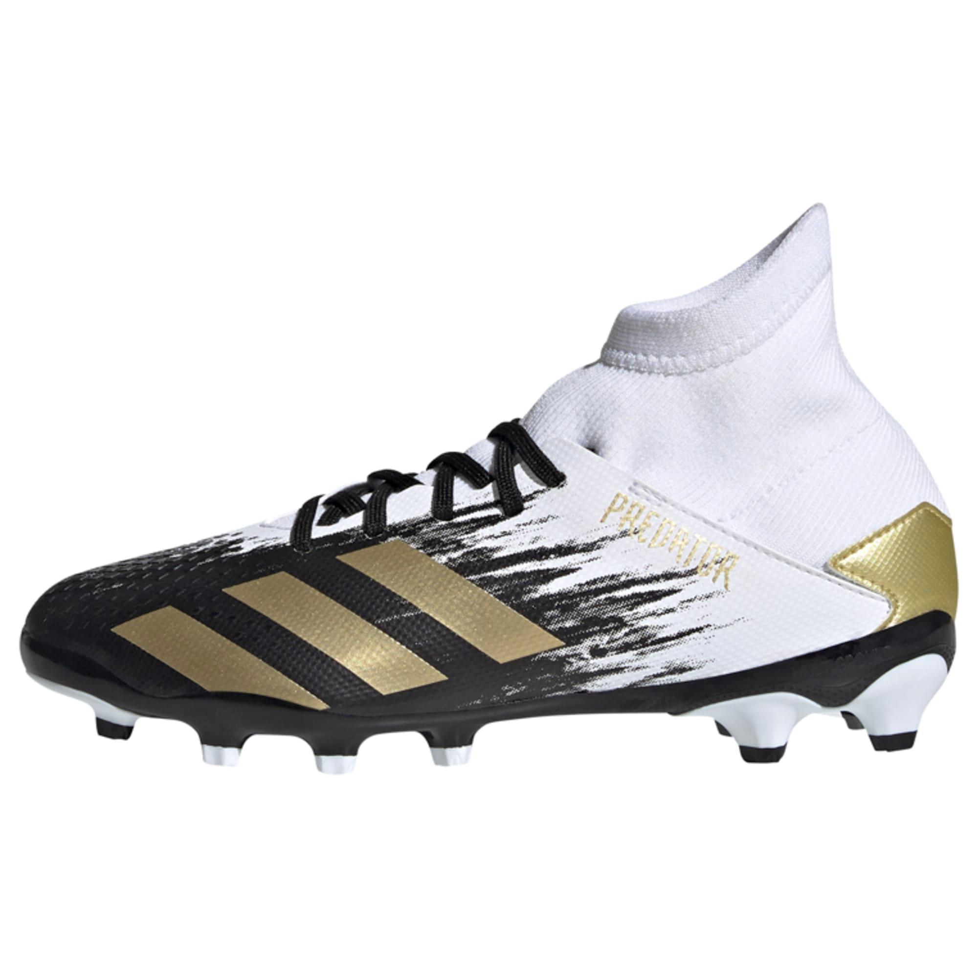 Adidas Predator Mutator 20.3 MG Fußballschuh Fußballschuhe Kinder Cloud White / Gold Metallic