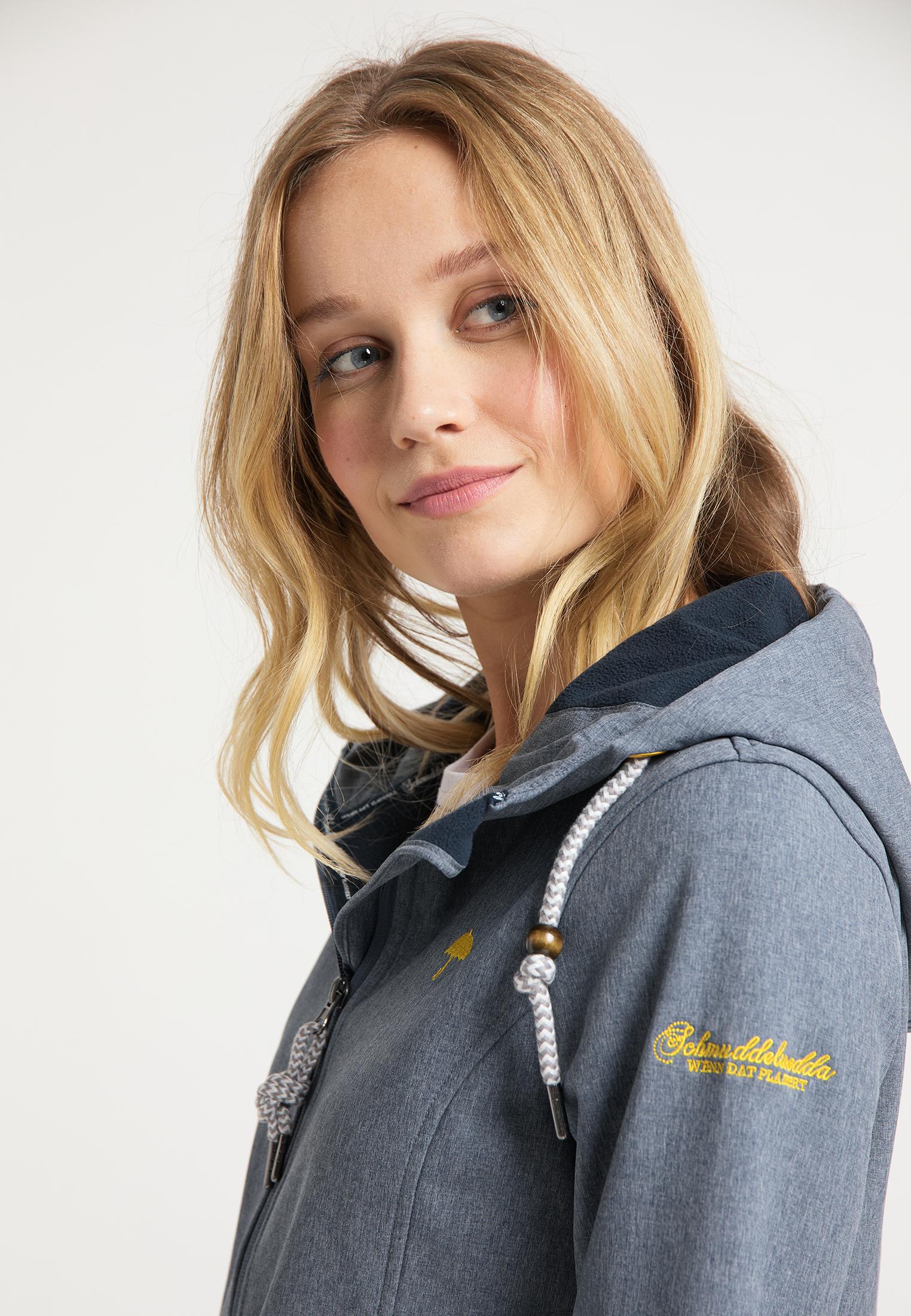Schmuddelwedda Softshelljacke Damen dunkelmarine melange im Online Shop