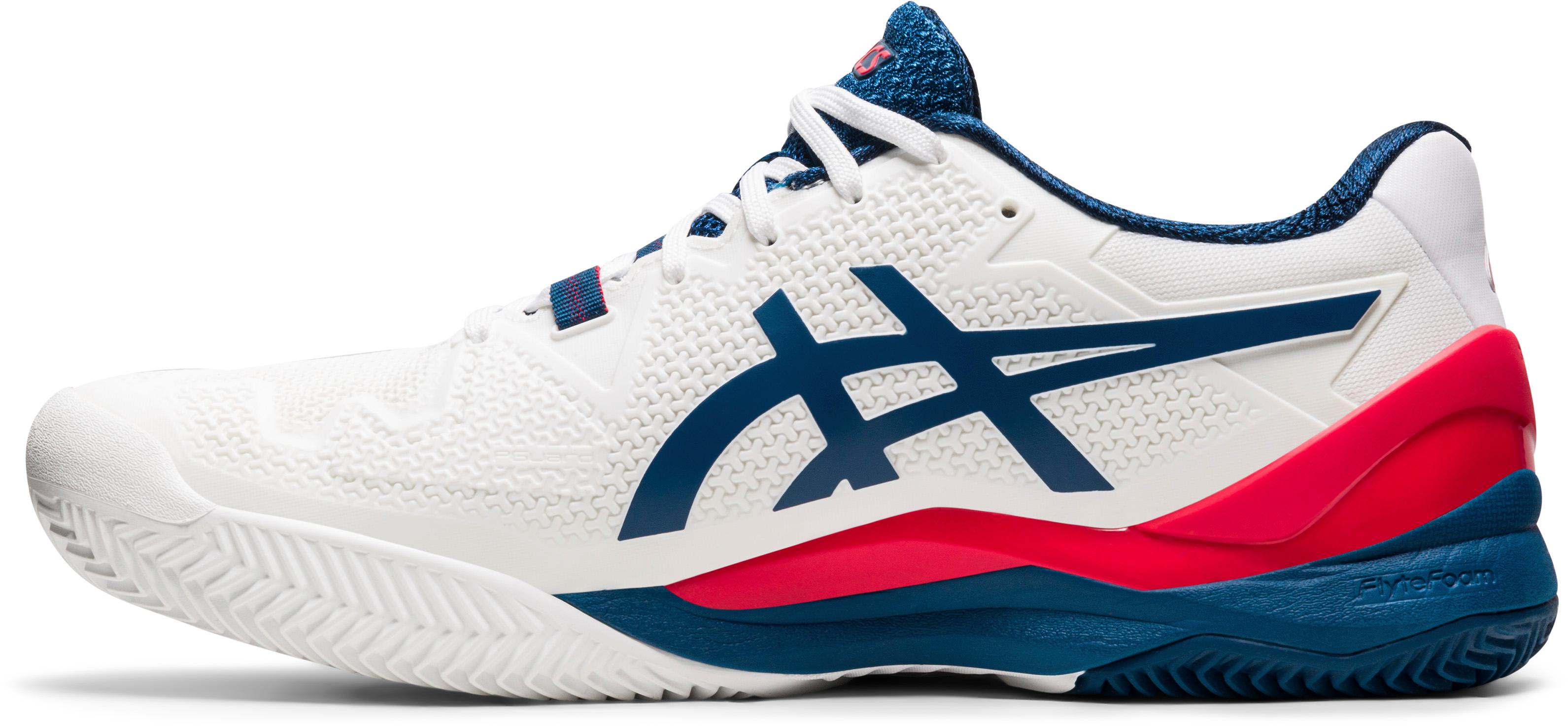 ASICS GELRESOLUTION 8 CLAY Tennisschuhe Herren whitemako blue im
