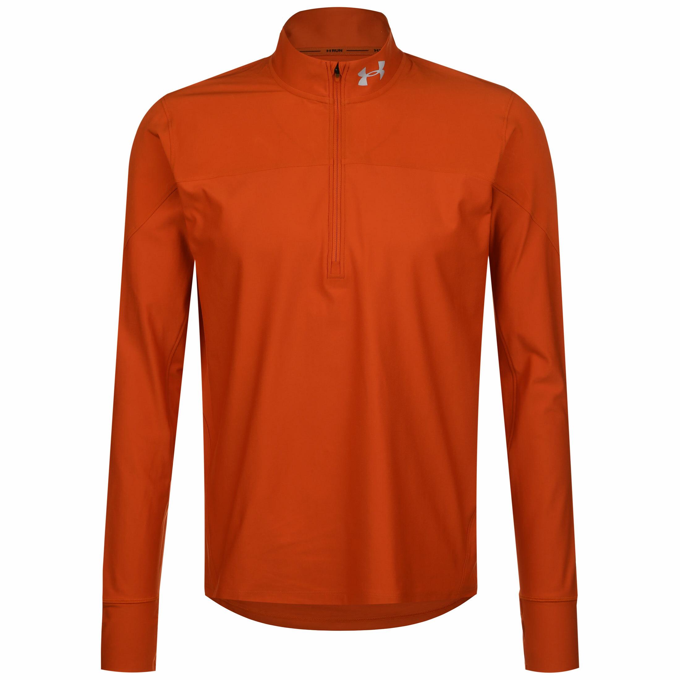 Under Armour HeatGear Qualifier Half Zip Laufshirt Herren orange im