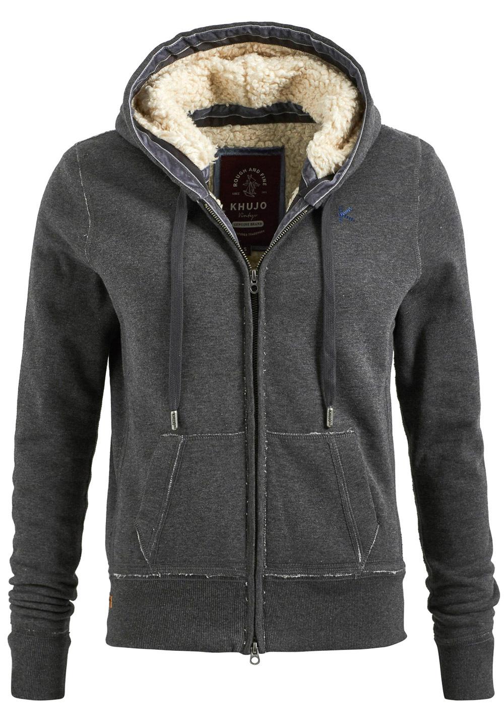 Khujo HEIDI Sweatjacke Damen dunkelgrau im Online Shop von SportScheck