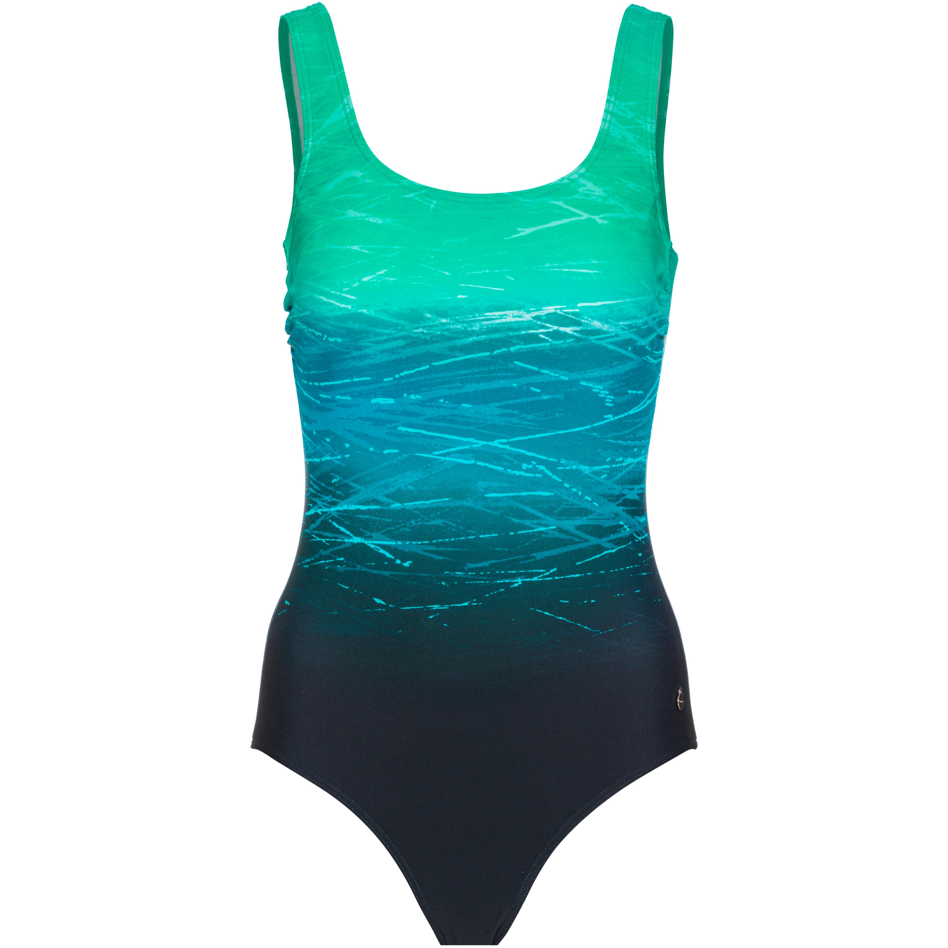 Lascana Badeanzug Damen grün gemustert im Online Shop von SportScheck