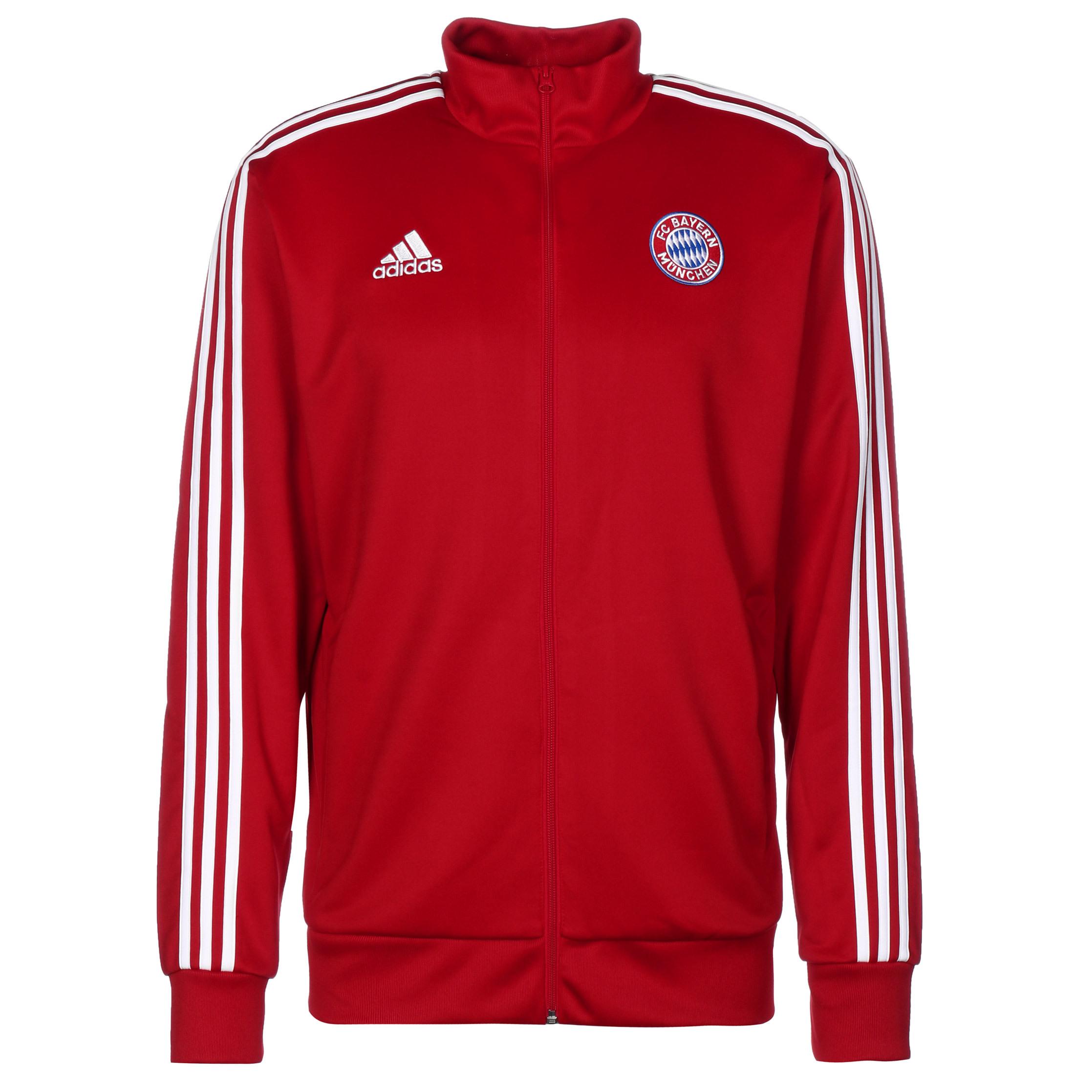 Adidas FC Bayern München 3Streifen Sweatjacke Herren rot