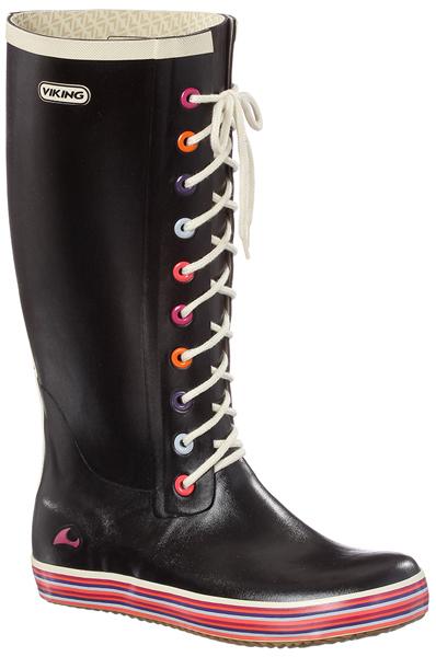 Viking Retro Sprinkle Gummistiefel Damen schwarz/bunt im Online Shop