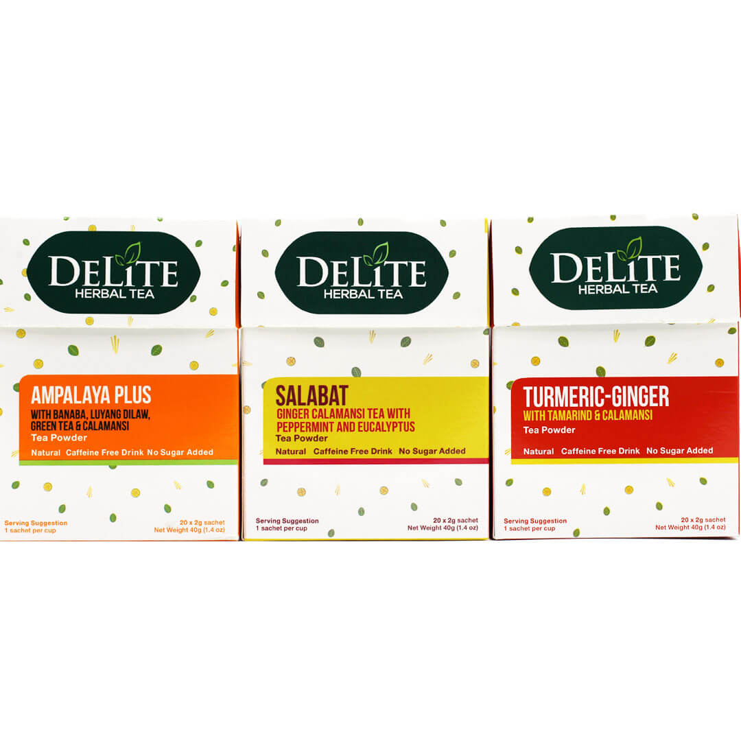 DeLite Herbal Tea All Variants Ampalaya Plus Bitter Gourd for