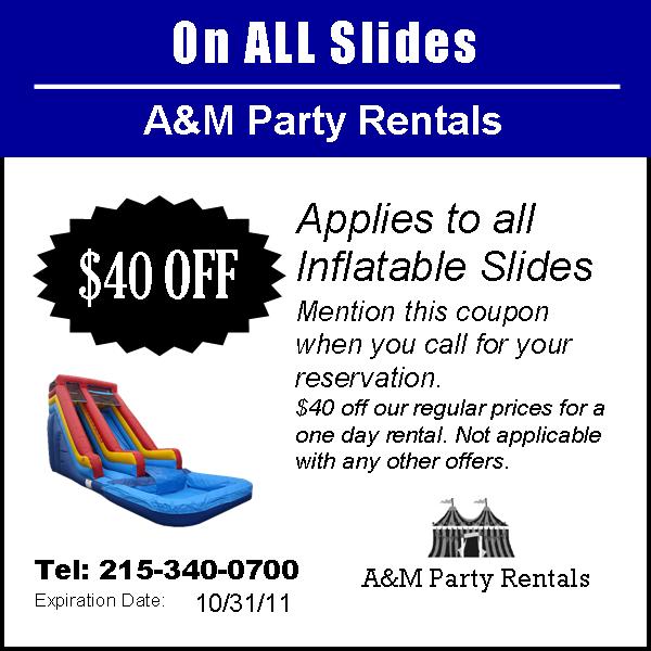 A&M Party Rentals ! is Bucks and Montgomery County's Party