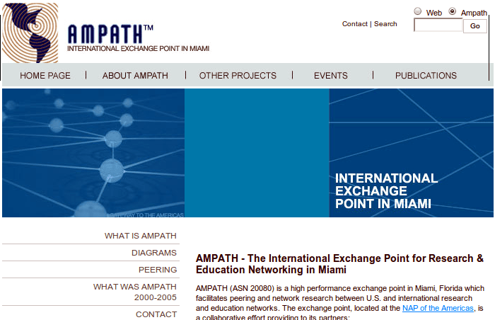 AMPATH International Exchange Point in Miami