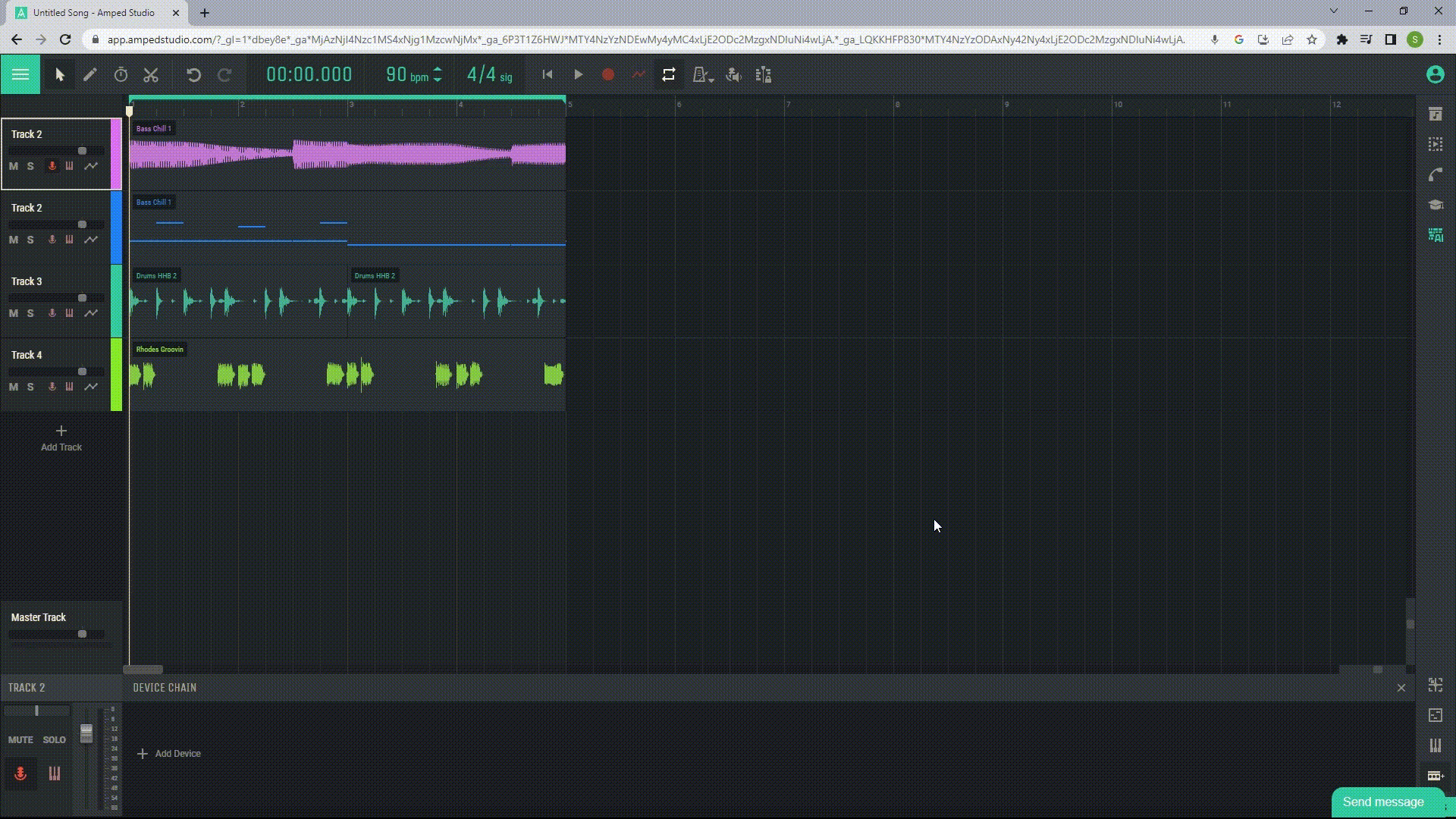 Overview of the AmpedStudio interface