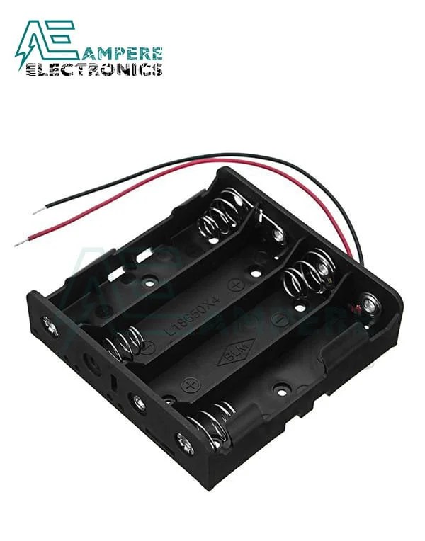 18650 Battery Holder 4 Cells Ampere Electronics