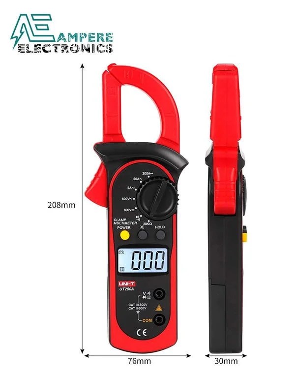 UT200A Digital Clamp Meter UNIT Ampere Electronics