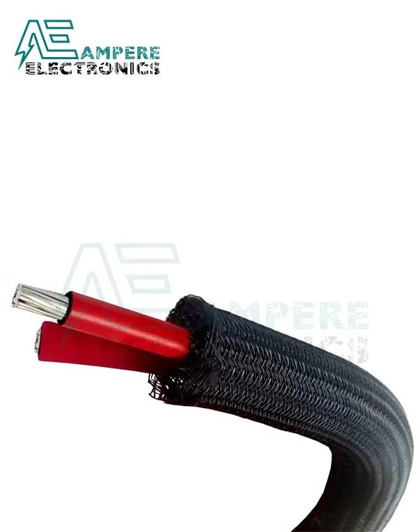 15mm Expandable Braided Cable Sleeve 1 Meter Ampere Electronics