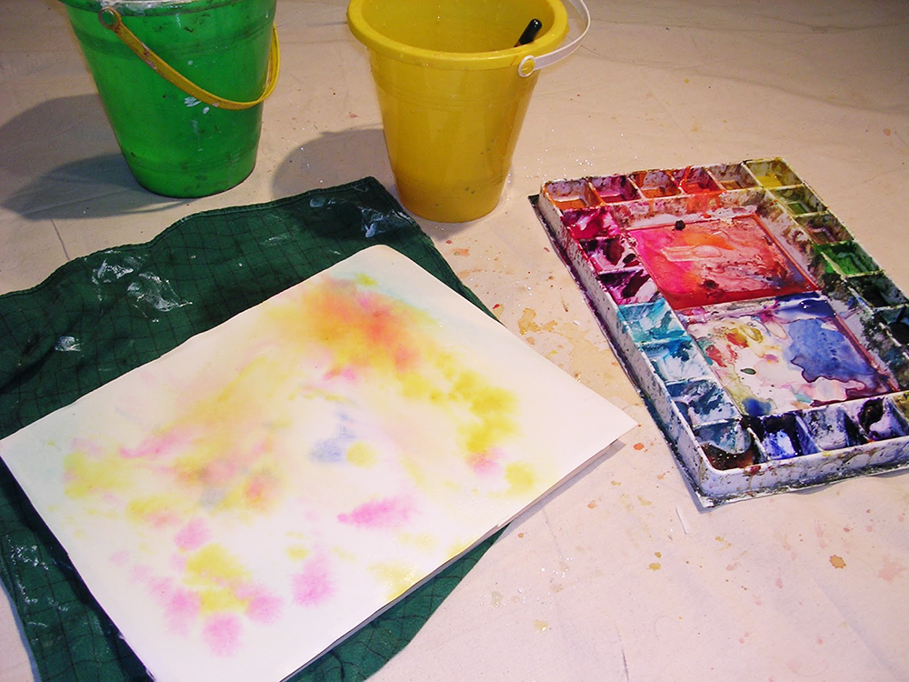 Mounting watercolor paper on panel Artist Surfaces Ampersand Art