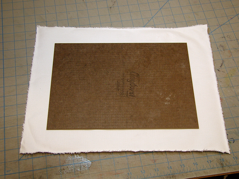 Mounting canvas to wood panel Artist Surfaces Ampersand Art