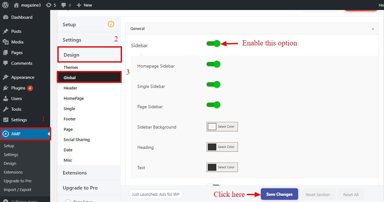 How to Setup Sidebar in AMP AMP Tutorials