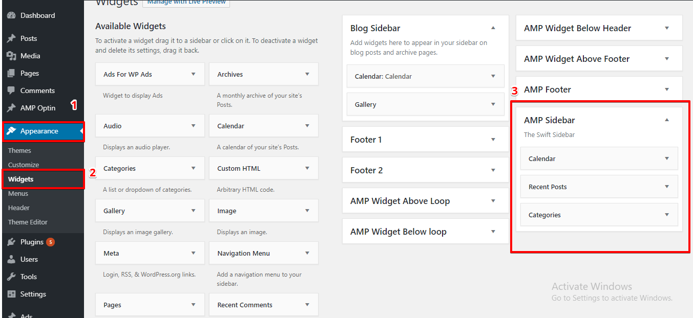 How to Setup Sidebar in AMP AMP Tutorials