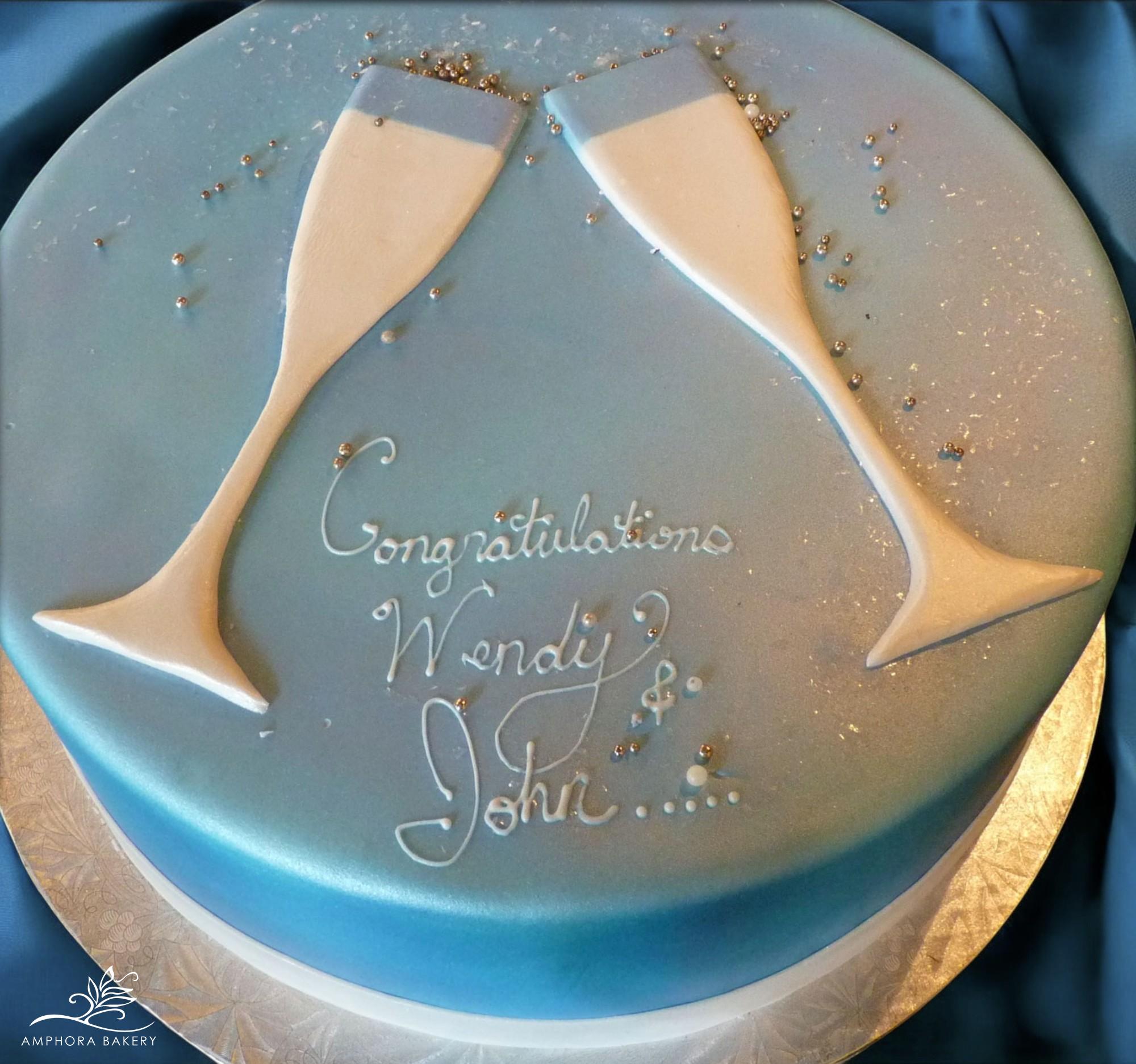 S20 CHAMPAGNE FLUTES CAKE — Amphora Bakery