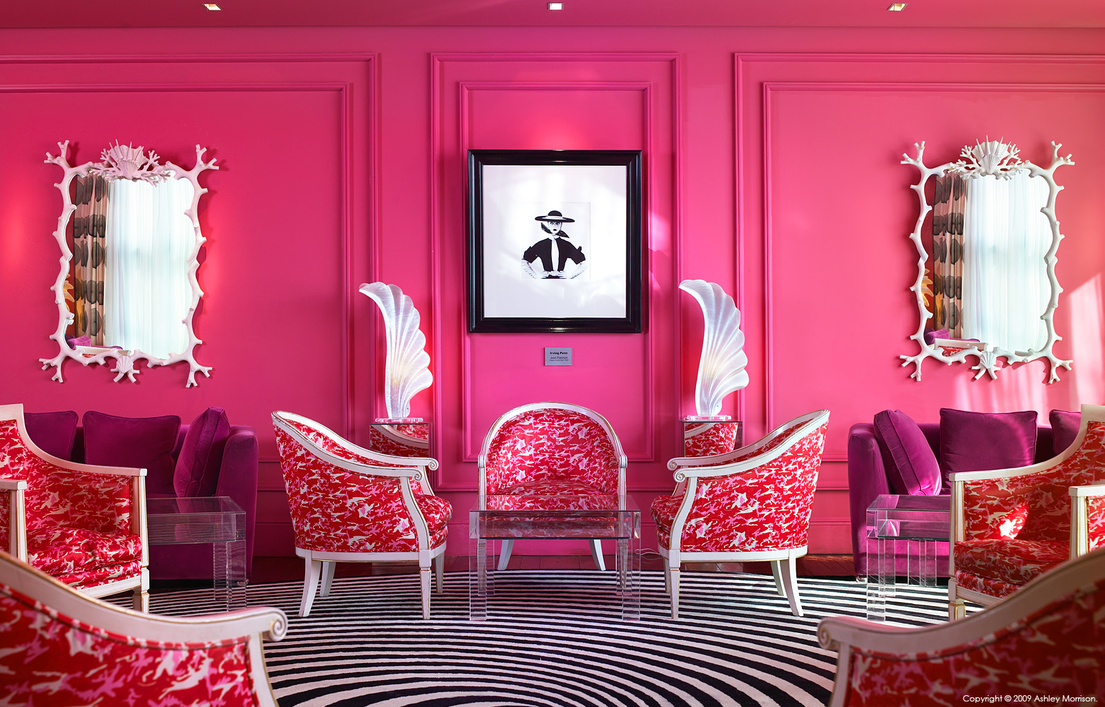 The Pink Salon at The g hotel in Galway.
