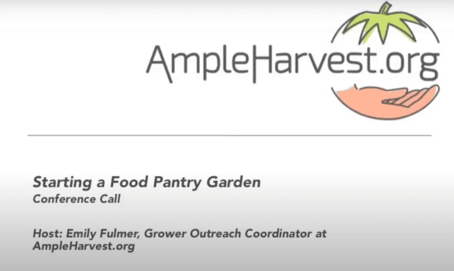 Food Pantry Garden inar