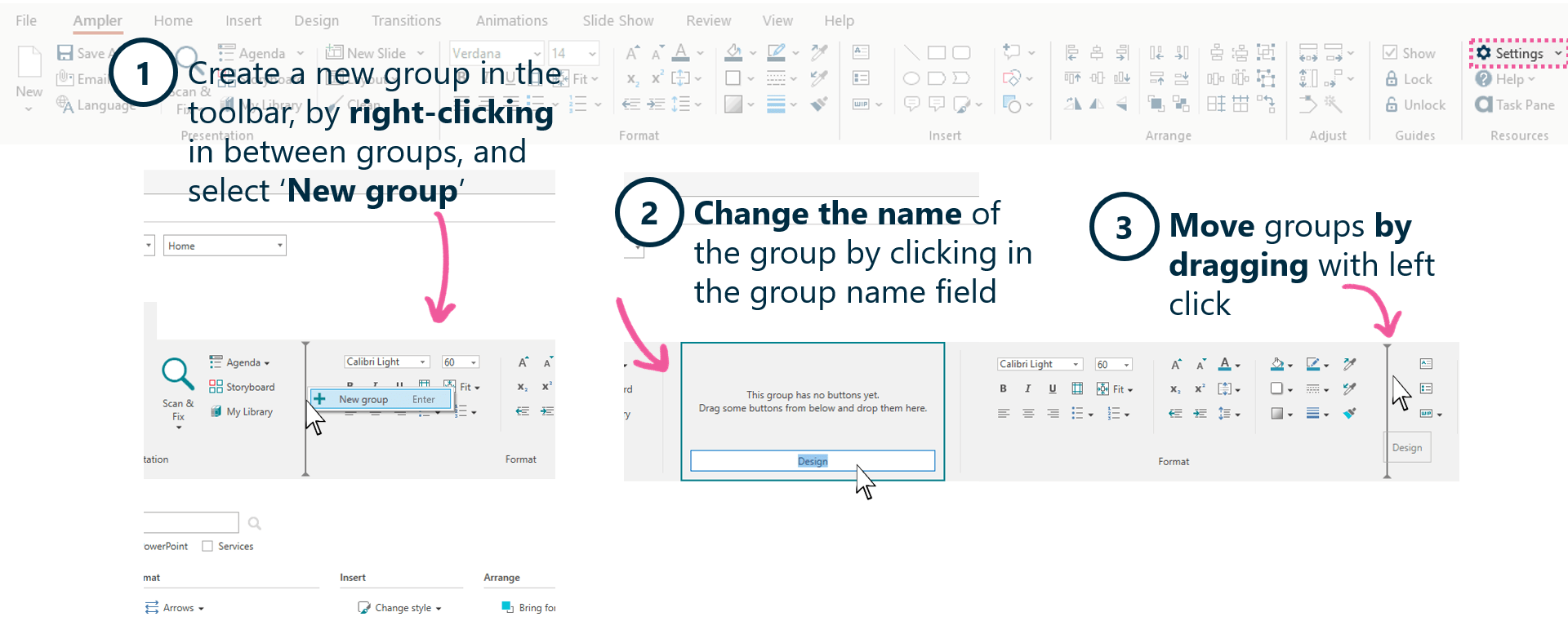 Custom toolbar in PowerPoint Next generation tools for Microsoft Office