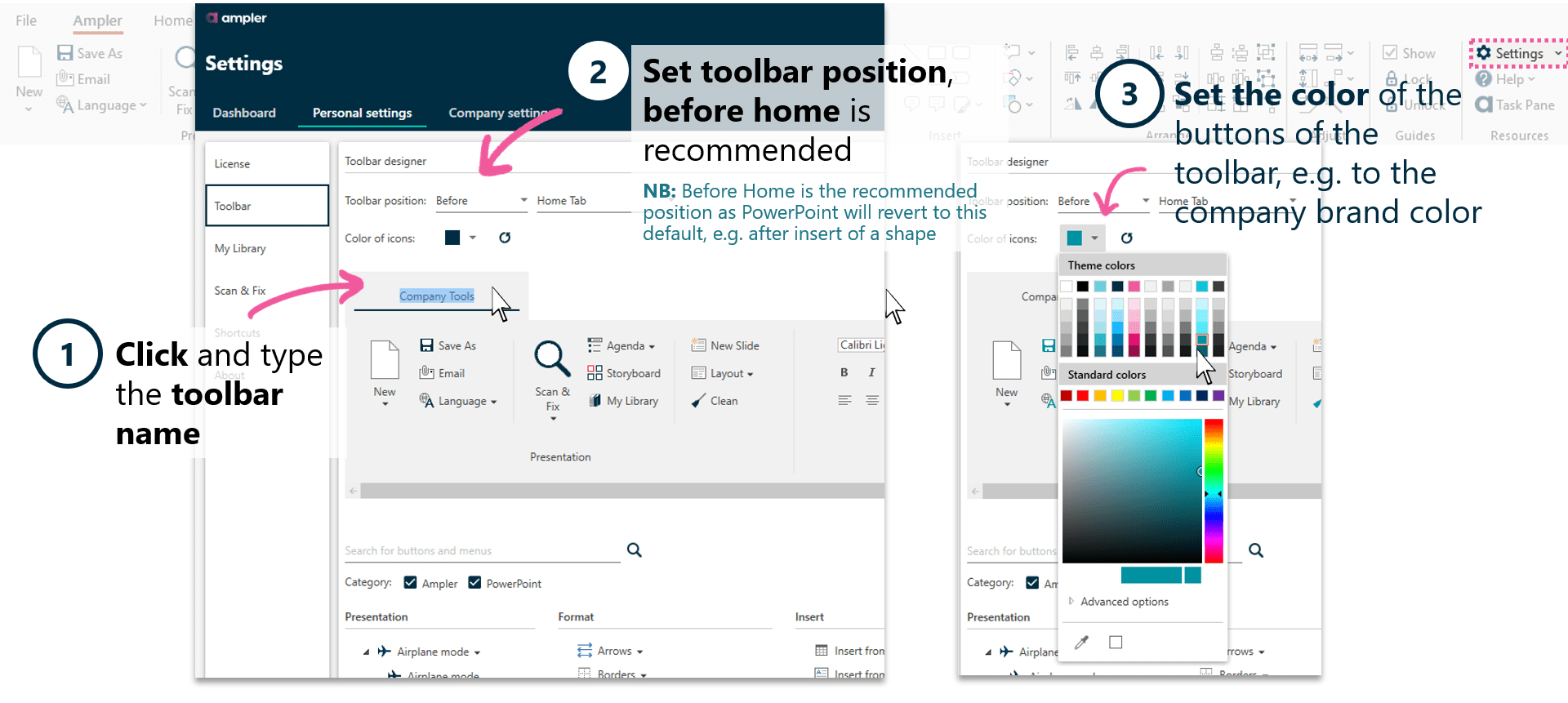 Custom toolbar in PowerPoint Next generation tools for Microsoft Office