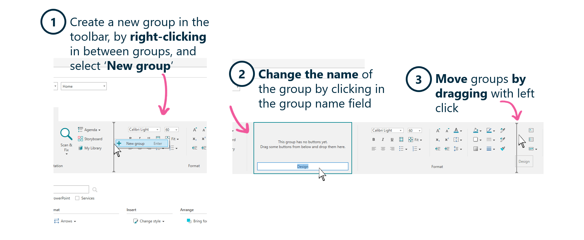 Custom toolbar in Word Next generation tools for Microsoft Office