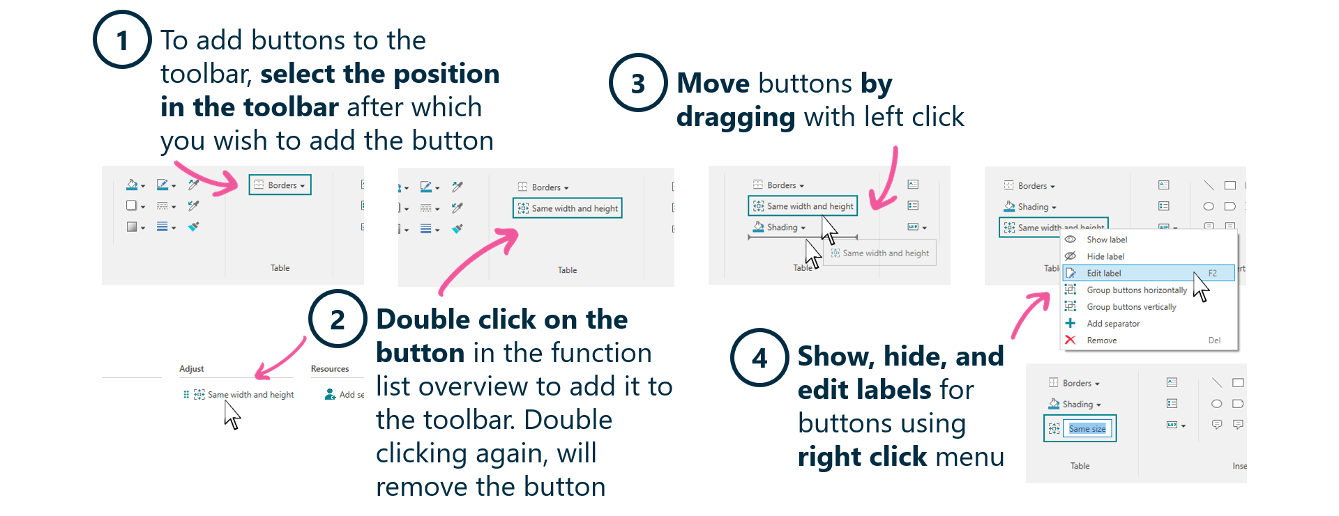 Custom toolbar in Word Next generation tools for Microsoft Office