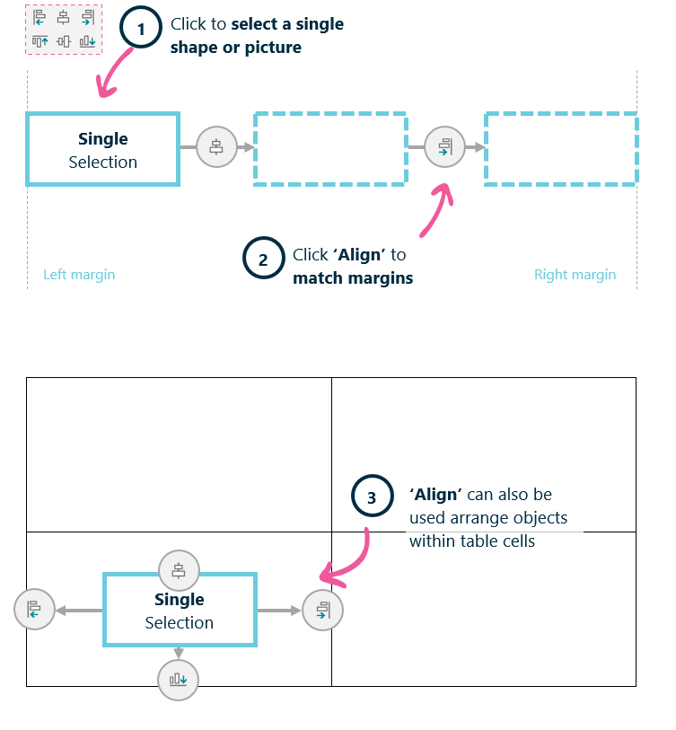 Align shapes and pictures in Word Next generation tools for Microsoft