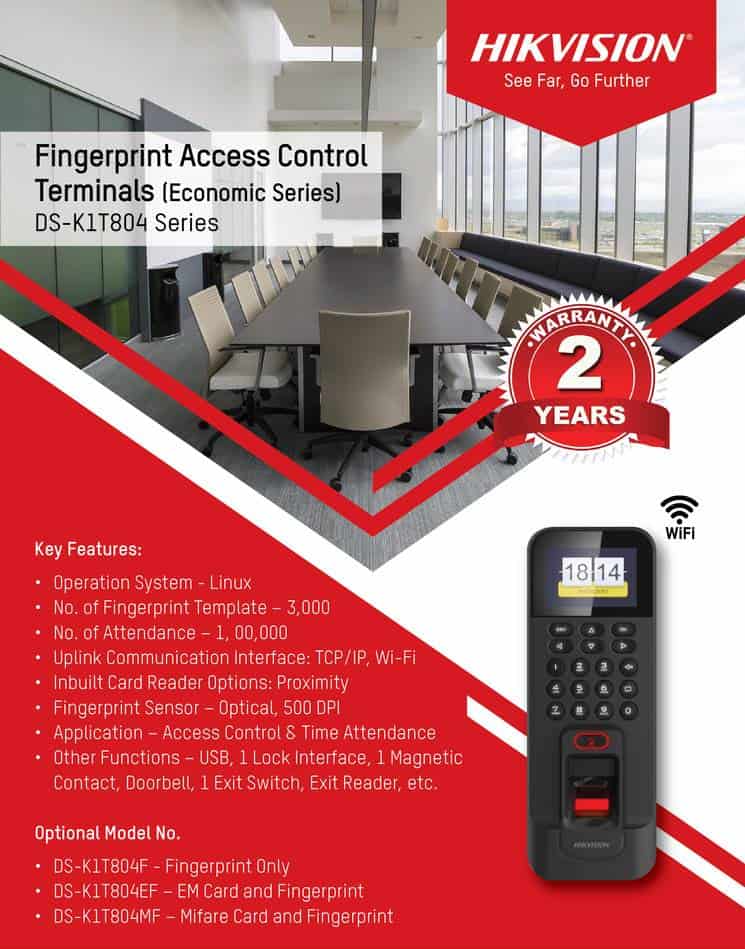 Hikvision Fingerprint Access Control Terminals (Economic Series)