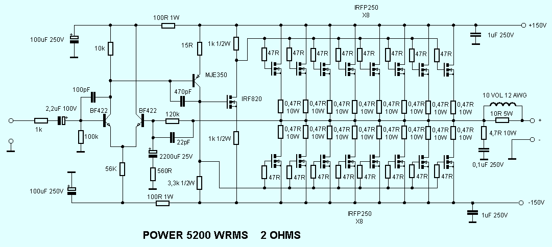 5200 Watt High Power MOSFET Amplifier diyAudio