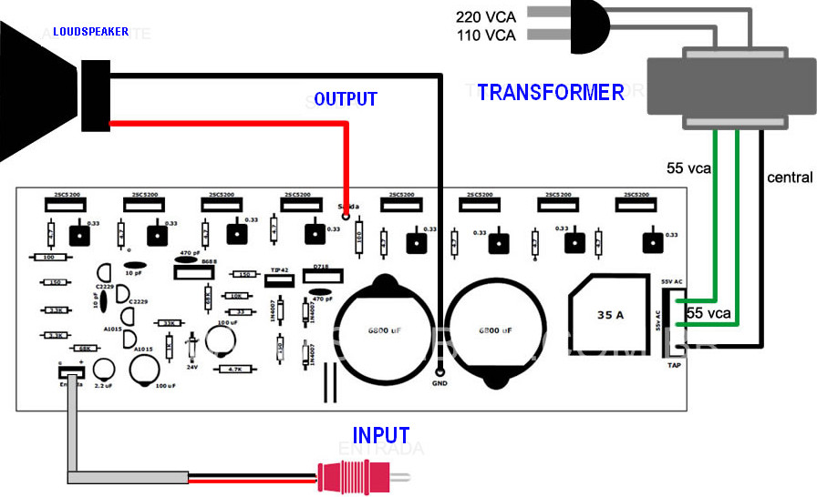 400 Watt 70 Volt Amplifier Schematic & PCB Layout Design