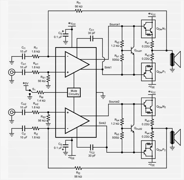 1000 watts power amplifier schematic diagram – AmplifierCircuits.com