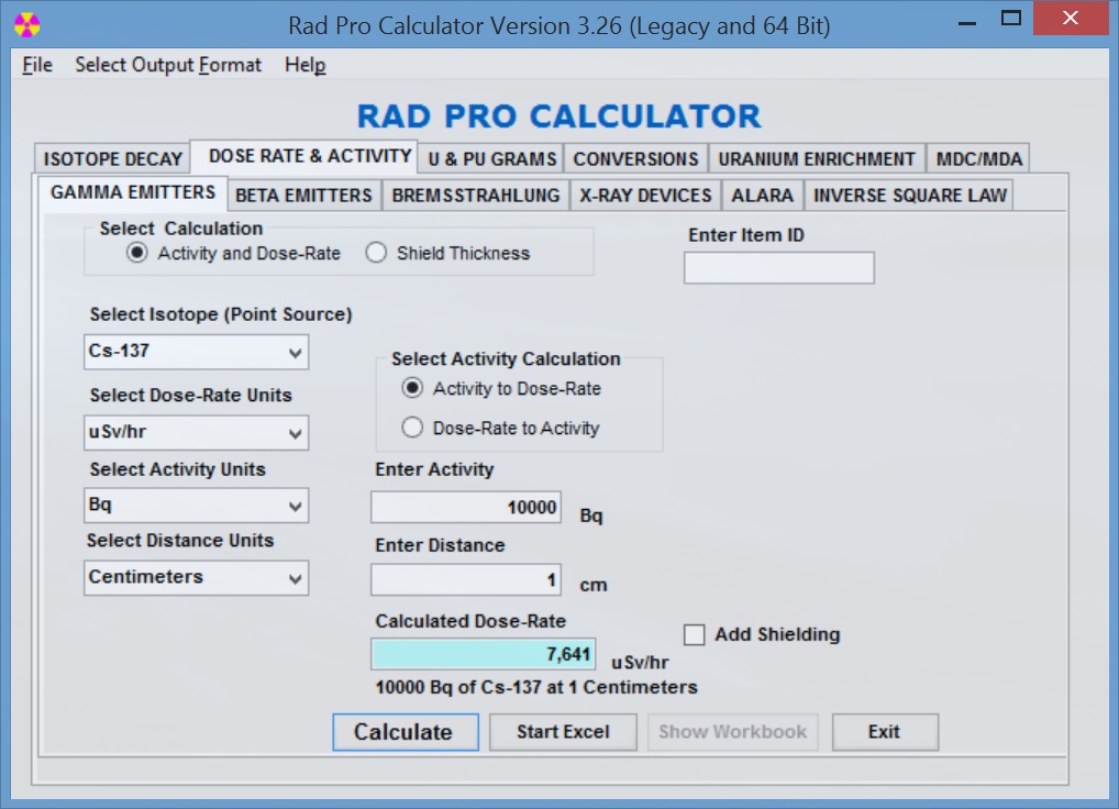 Rad Pro Calculator Персональная страничка Ампернута