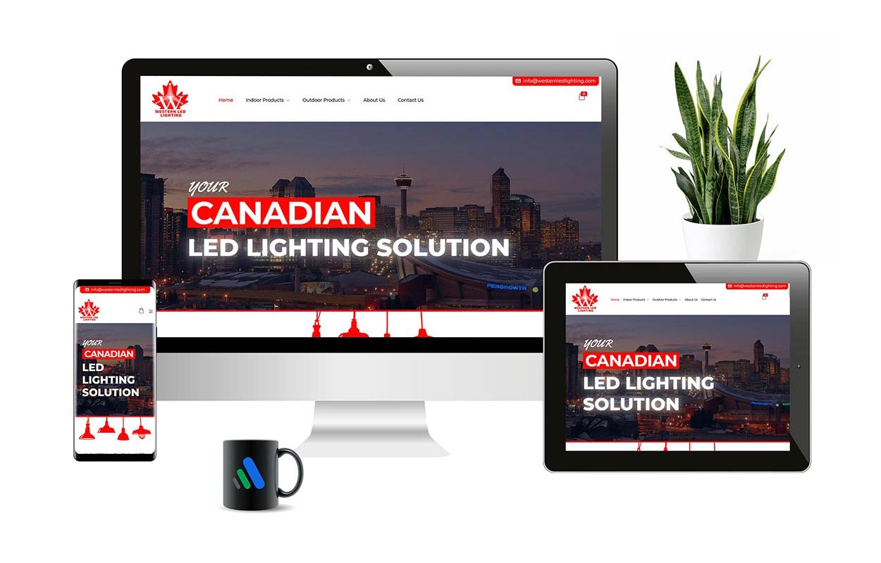 Western LED Lighting site Amptize