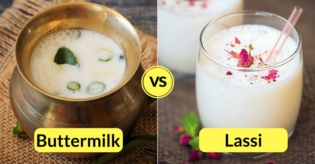 What's the difference between Buttermilk and Lassi? Which is More
