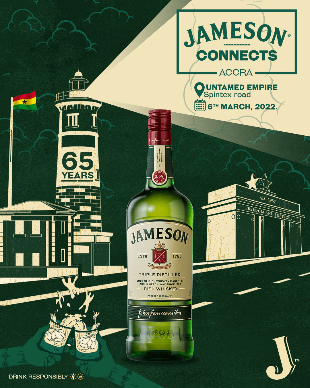 Jameson Connects Accra Ghana’s Independence Day celebrations AMRockers