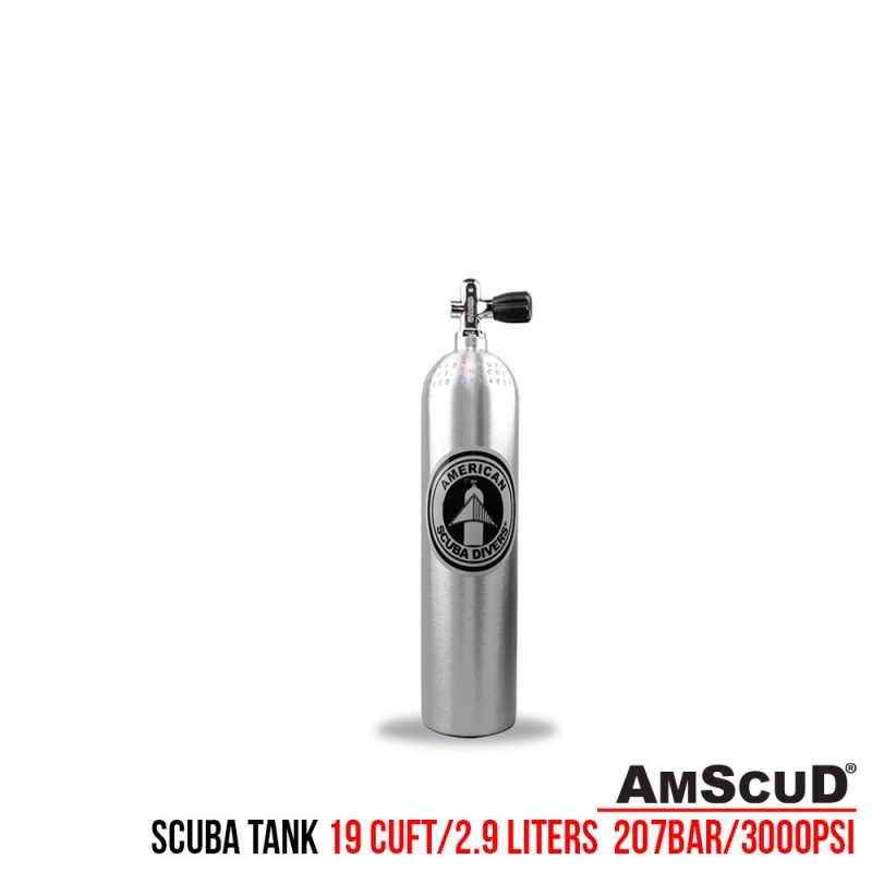 AmScuD Scuba Tank/Scuba Cylinder Alluminium 80 Cuft / 11.1 liter