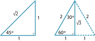 Right Triangle Trigonometry Chart