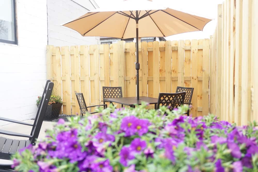 New At AMS Loft Salon Outdoor Patio Seating AMS Loft Salon & Bridal