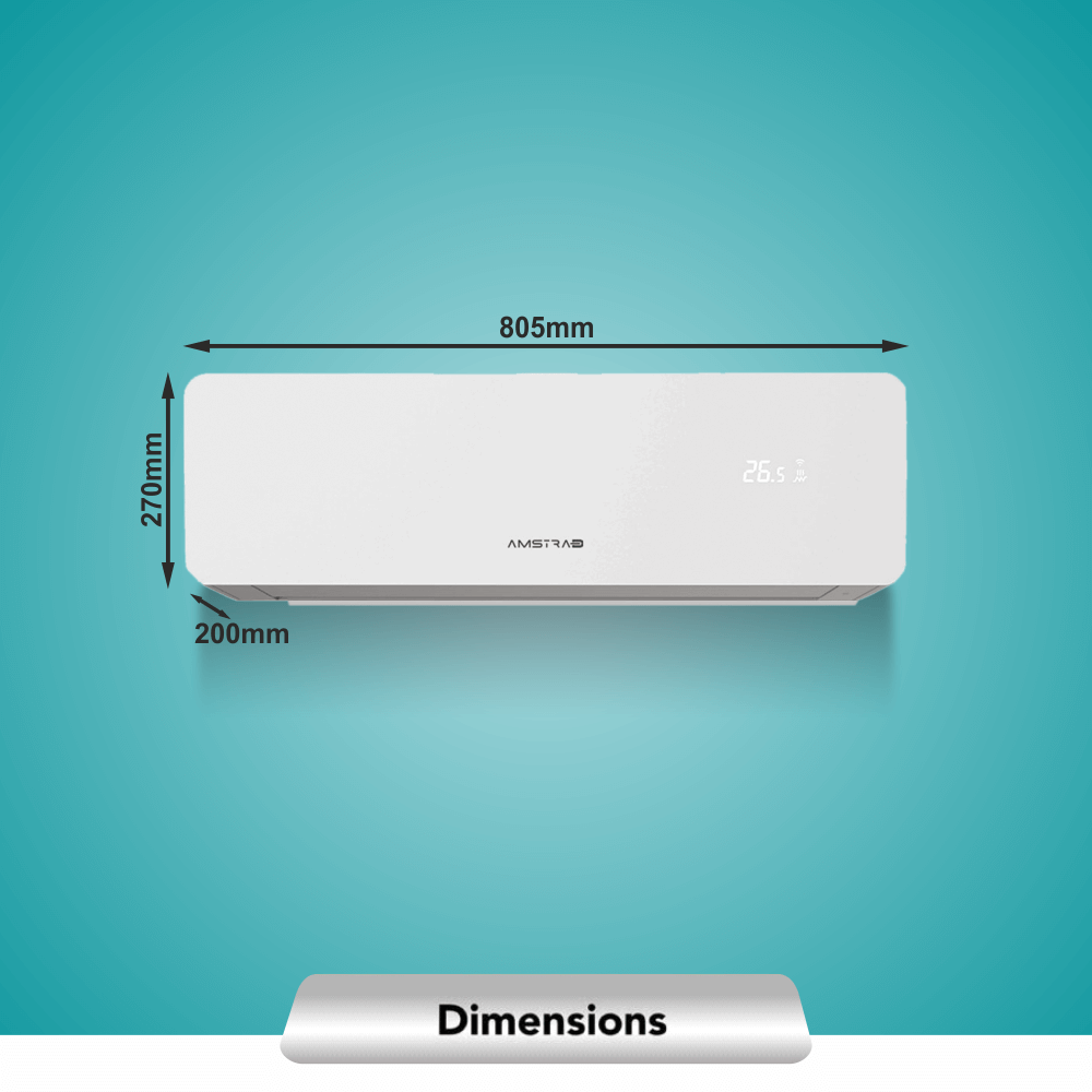 Amstrad Silencio Hot & Cold AC 1 Ton 3 Star Inverter Split Air