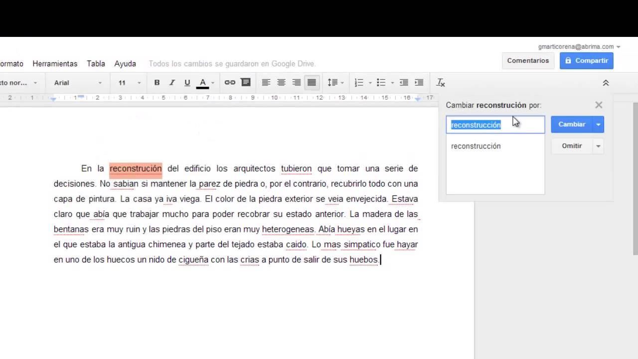 Google Docs en español tendrá autocorrección y sugerencias gramaticales