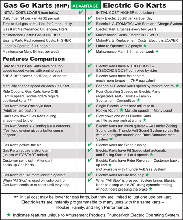 Thundervolt Electric GoKarts Amusement Products