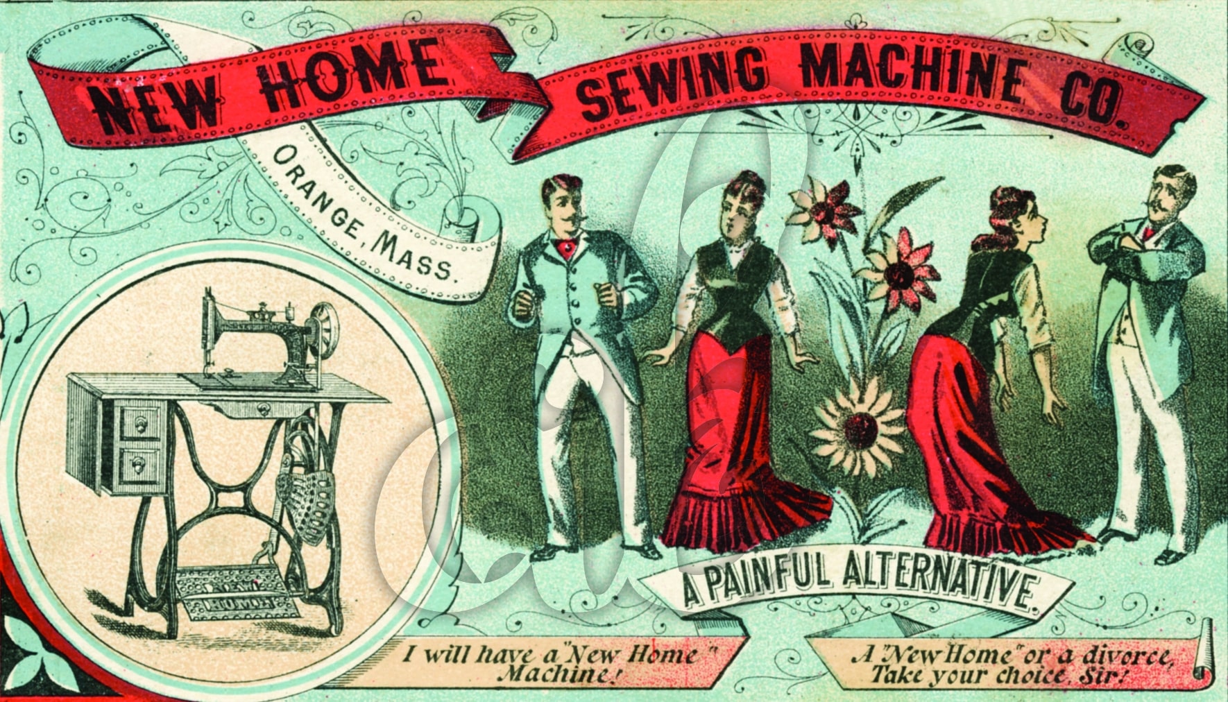 New Home Sewing Machine Advertisement • Amy Barickman