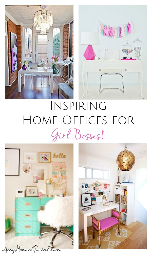 Inspiring Home Offices for Girl Bosses Amy Howard Social