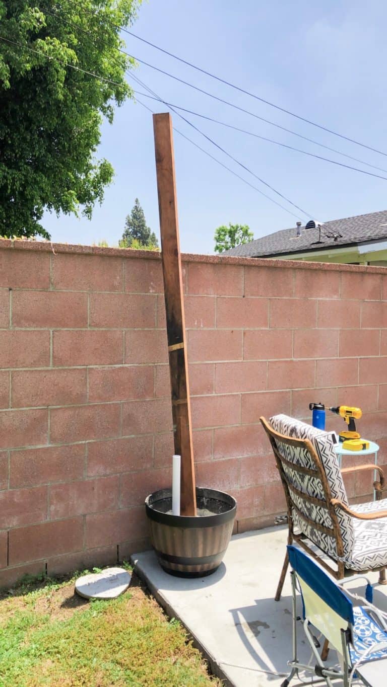 How to Make DIY Outdoor Shade Poles