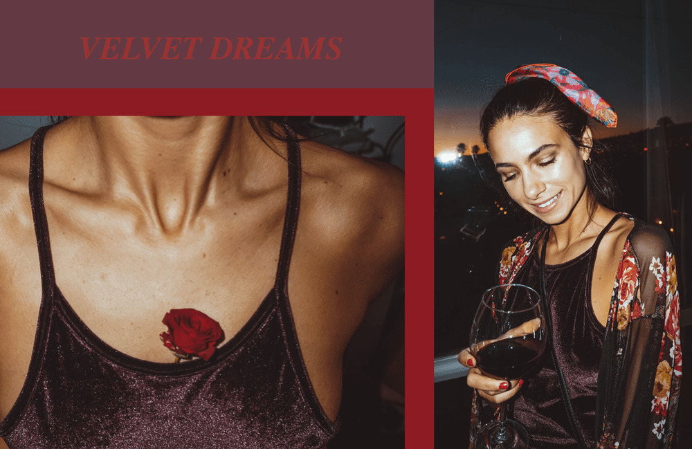 Velvet Dreams How To Style A Long Eggplant Velvet Dress